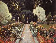 Prats, Santiago Rusinol A Garden in Aranjuez oil painting artist